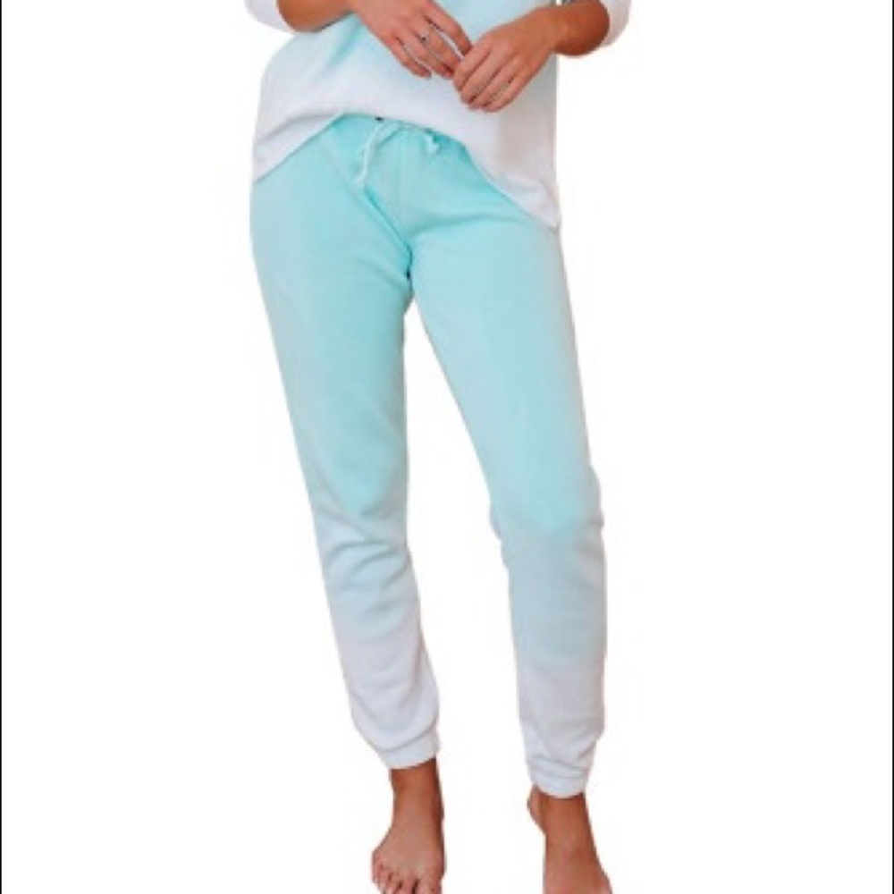 Tie-dye Green Cotton Blend Loungewear Set - Picture 5 of 6